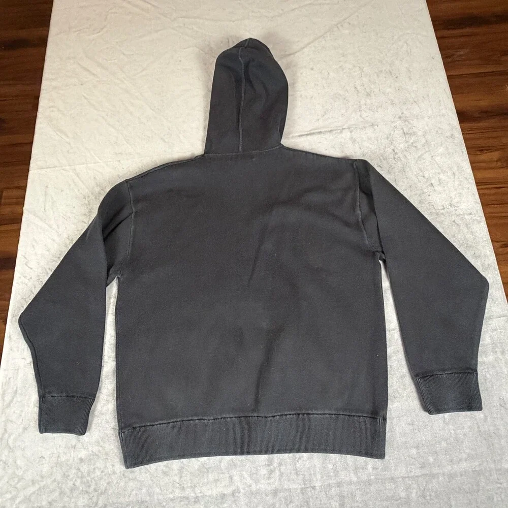 Banana Republic Hoodie Mens S Black Hooded Pull On Kangaroo Pocket Minimalist